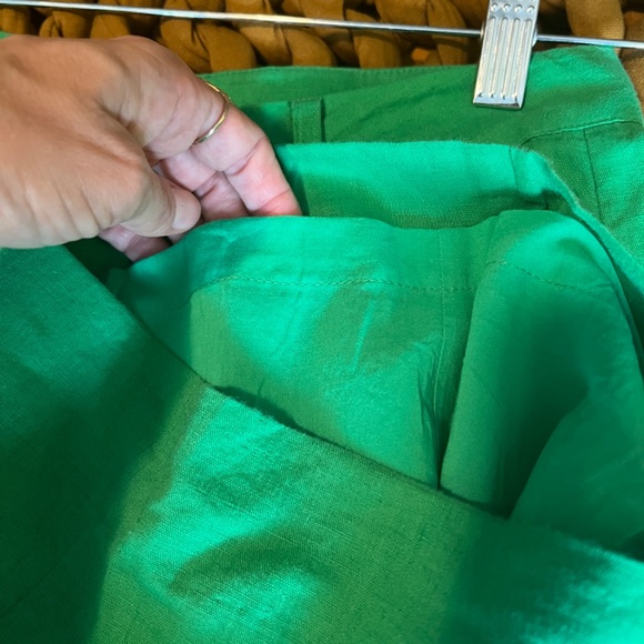 CAMI NYC Rylie Green Linen Wide Leg Pants - Picture 7 of 10